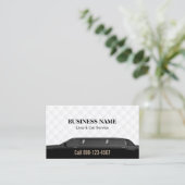 Professional Black Limousine Limo & Car Service Visitekaartje (Staand voorkant)