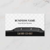 Professional Black Limousine Limo & Car Service Visitekaartje (Voorkant)