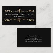 Professional Black Makeup Artist, Cosmetoloog Visitekaartje (Voorkant / Achterkant)