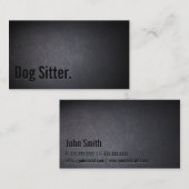 Professional Black Out Dog Sitter Visitekaartje (Voorkant / Achterkant)
