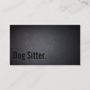 Professional Black Out Dog Sitter Visitekaartje
