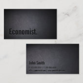 Professional Black Out Economist Visitekaartje (Voorkant / Achterkant)