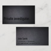 Professional Black Out Investigator Visitekaartje (Voorkant / Achterkant)