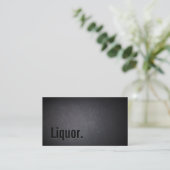 Professional Black Out Liquor Visitekaartje (Staand voorkant)