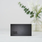 Professional Black Out Taxi Visitekaartje (Staand voorkant)