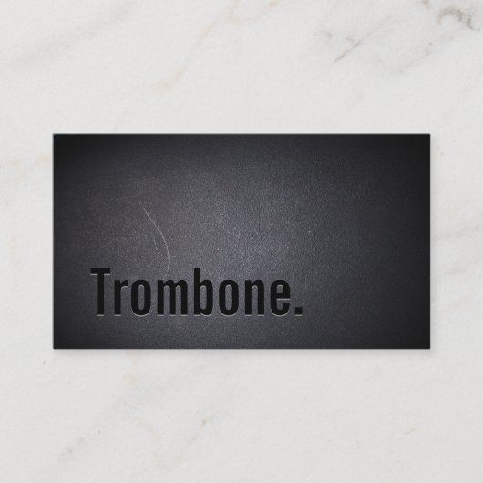 Professional Black Out Trombone-Visitekaartje Visitekaartje (Voorkant)