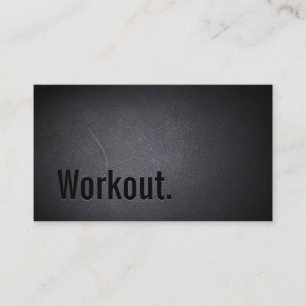 Professional Black Out Workout Visitekaartje