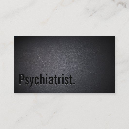 Professional Black Psychiatrist Visitekaartje (Voorkant)