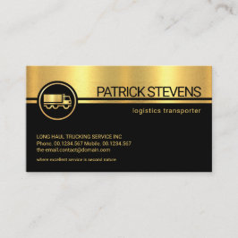 Professional Black Stripes Gold Texture Startup Visitekaartje