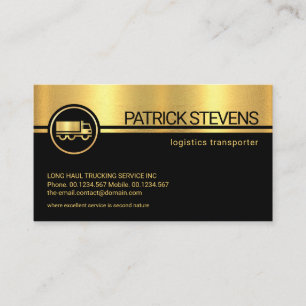 Professional Black Stripes Gold Texture Startup Visitekaartje