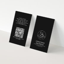 Professional Black White Logo QR-code