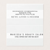 Professional Black White Modern Loyalty Visitekaartje (Buitenkant ongevouwen)