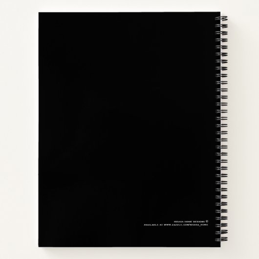 Professional Black & White Notitieboek met "Notes" (Achterkant)