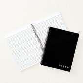 Professional Black & White Notitieboek met "Notes" (Binnen)