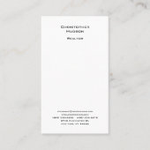 Professional Black White Simple Plain Realtor Visitekaartje (Voorkant)