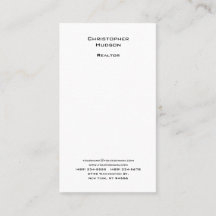 Professional Black White Simple Plain Realtor