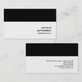Professional Black White Stripes Trendy Style Visitekaartje (Voorkant / Achterkant)