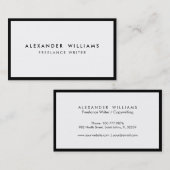 Professional Black White Visitekaartje Multicolor (Voorkant / Achterkant)