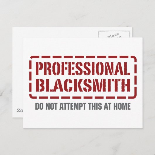 Professional Blacksmith Briefkaart (Voorkant / Achterkant)