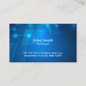 Professional Blue Background Psycholoog Visitekaartje (Voorkant)