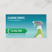 Professional Blue Cleaning Service Visitekaartje (Voorkant)