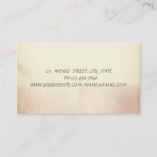 Professional Blue Lotus, Confetti Yoga Visitekaartje (Achterkant)