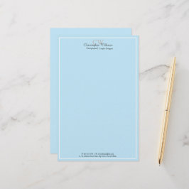 Professional Blue-minimalist Briefpapier
