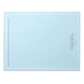 Professional Blue-minimalist Notitieblok (Voorkant)