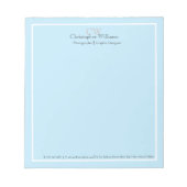 Professional Blue-minimalist Notitieblok (Voorkant)