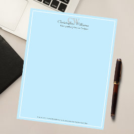 Professional Blue-minimalist Notitieblok