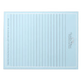 Professional Blue-minimalist Notitieblok (Voorkant)