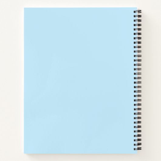 Professional Blue-minimalist Notitieboek (Achterkant)