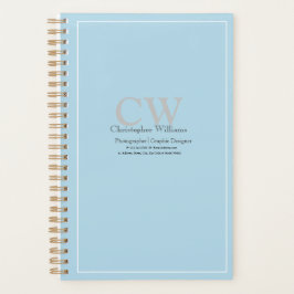 Professional Blue-minimalist Planner