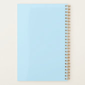 Professional Blue-minimalist Planner (Achterkant)