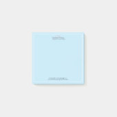 Professional Blue-minimalist Post-it® Notes (Voorkant)
