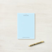 Professional Blue-minimalist Post-it® Notes (Op bureau)