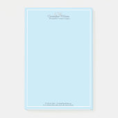 Professional Blue-minimalist Post-it® Notes (Voorkant)