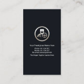 Professional Blue Stripes Silver Chauffeur Visitekaartje