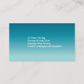 Professional Blue Towing Service Visitekaartje (Achterkant)