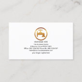 Professional Blue Water Drop Gold Faucet Plummer Visitekaartje (Achterkant)