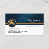 Professional Blue Water Drop Gold Faucet Plummer Visitekaartje (Voorkant)