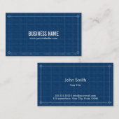 Professional Blueprint Visitekaartje (Voorkant / Achterkant)