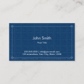 Professional Blueprint Visitekaartje (Achterkant)