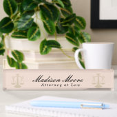 Professional Blush Pink Lawyer Naambordje