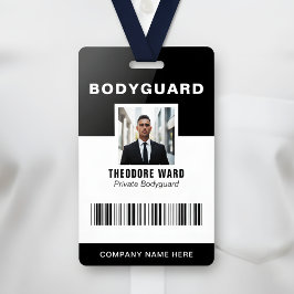 Professional Bodyguard ID Private Security Badge