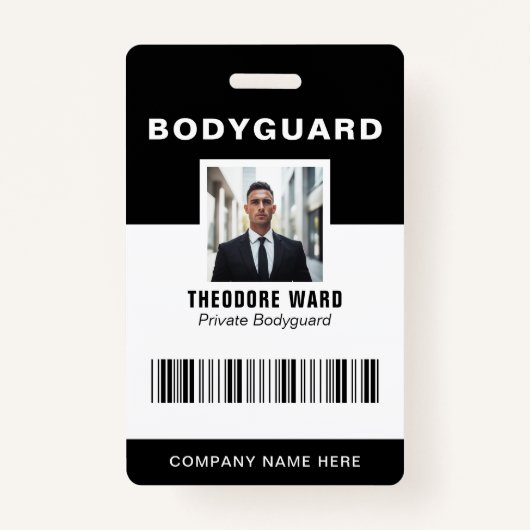Professional Bodyguard ID Private Security Badge (Voorkant)