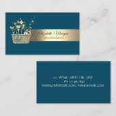 Professional Bokeh Gold Glitter Cleaning Tools  Visitekaartje (Voorkant / Achterkant)