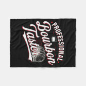 Professional Bourbon Taster Funny Drinking Whiskey Fleece Deken (Voorkant (Horizontaal))