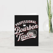 Professional Bourbon Taster Funny Drinking Whiskey Kaart (Voorkant)