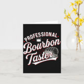 Professional Bourbon Taster Funny Drinking Whiskey Kaart (Gele Bloem)